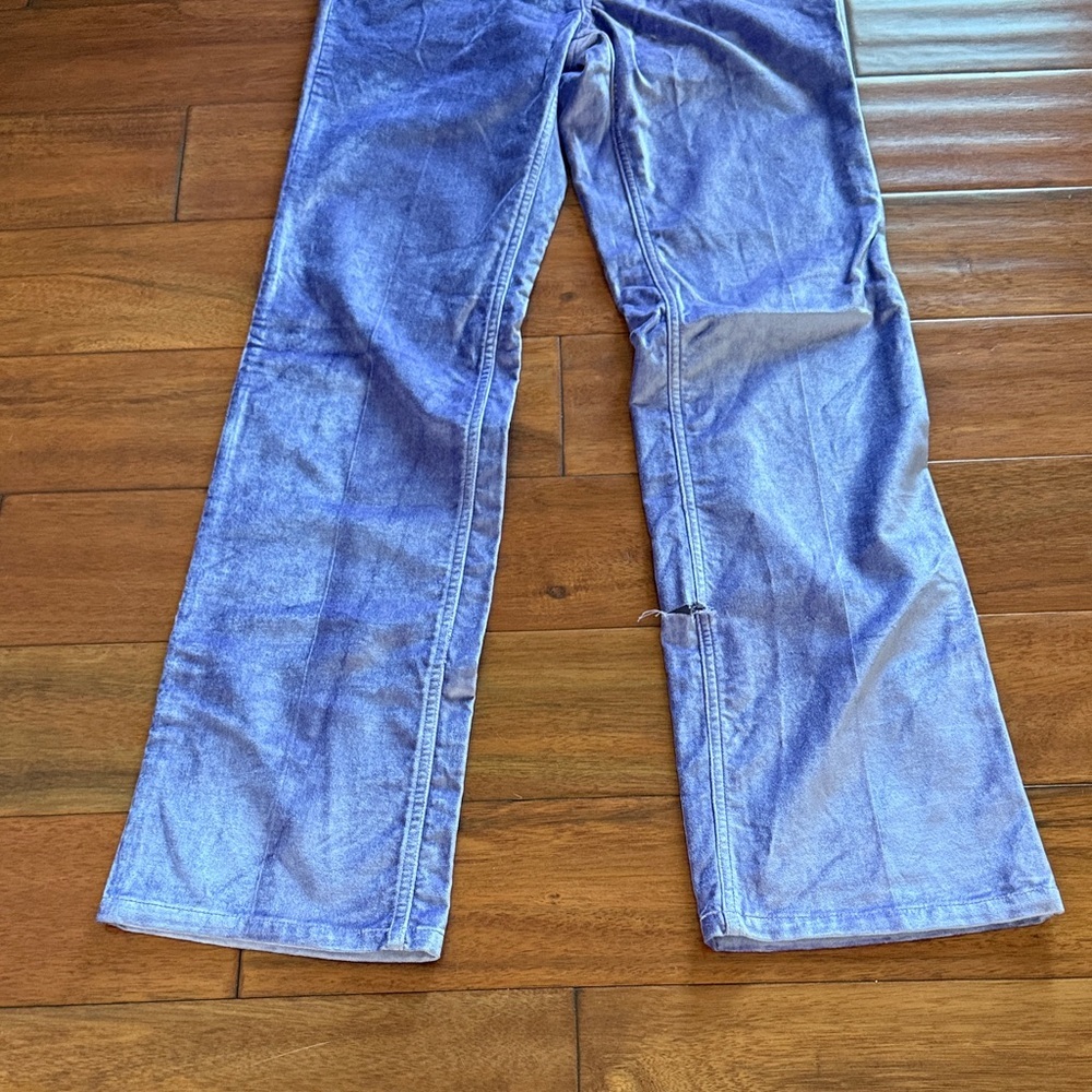 Flawed NWT rag & bone Jacey Violet Velvet Jeans Size 00 - Picture 4 of 10